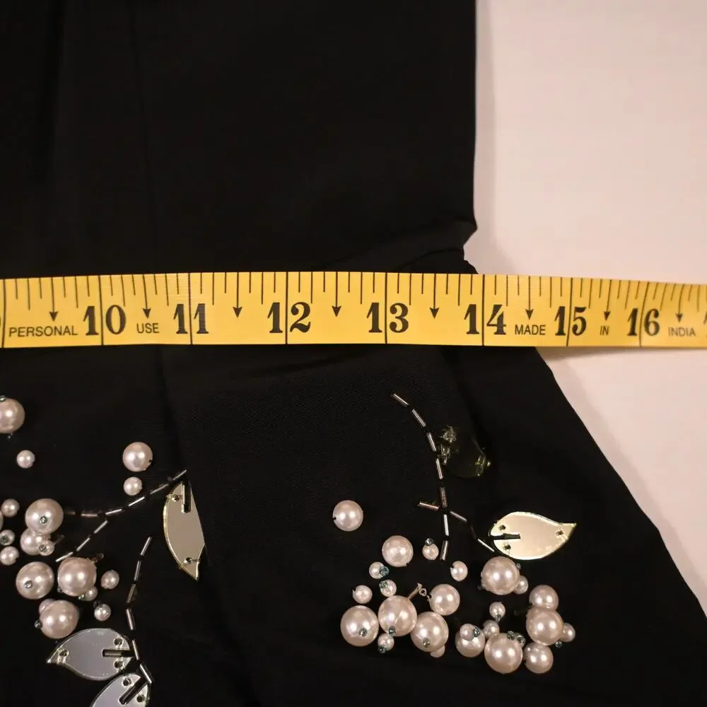NWT: Carolina Herrera Embellished Pleated Silk-Faille Midi Dress - Picture 12 of 14